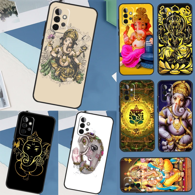 Lord Ganesha Phone Case For Samsung Galaxy A13 A23 A33 A53 A73 A14 A34 A54 A12 A32 A52 A51 A71 Cover