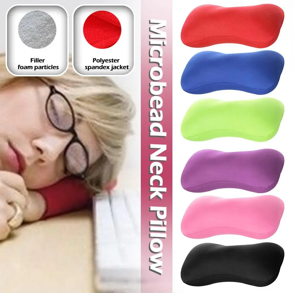 Cervical Memory Foam Particle Bone Pillow Ergonomic Lunch Break Enhancing Sleeping Comfort Pillow Portable Sofa Cushion Roll