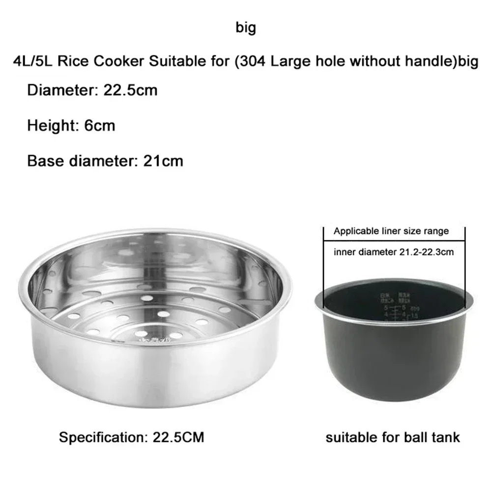 Steaming Grid Steam Basket Thickened 304 Stainless Steel Full Range Household Kitchen Tools Large Hole Steamer