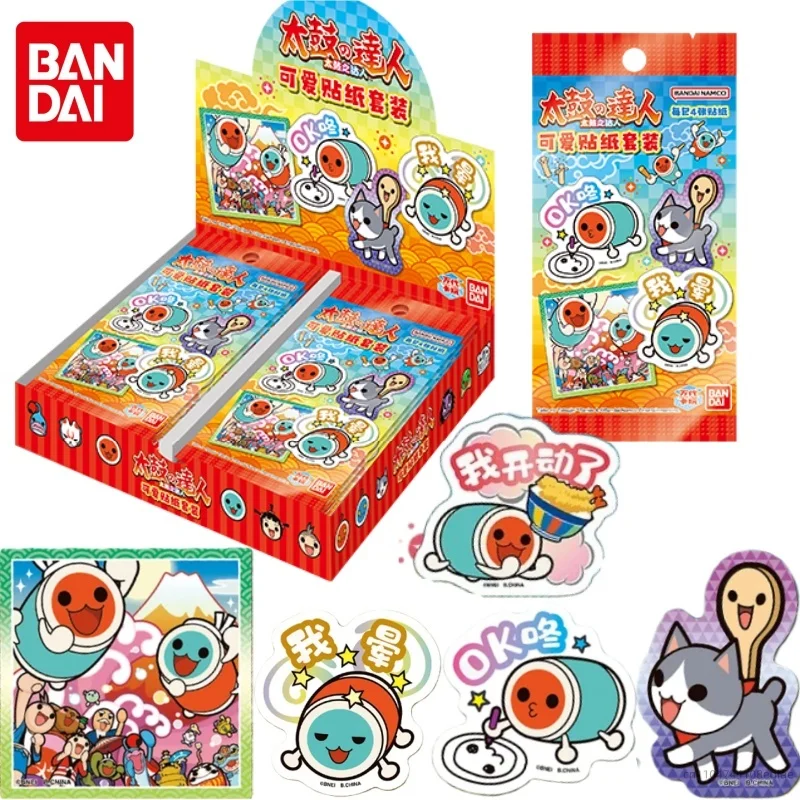 

Bandai Genuine Taiko No Tatsujin Card Cartoon Cute Sticker Game Collection Card Anime Peripheral Children's Holiday Gifts