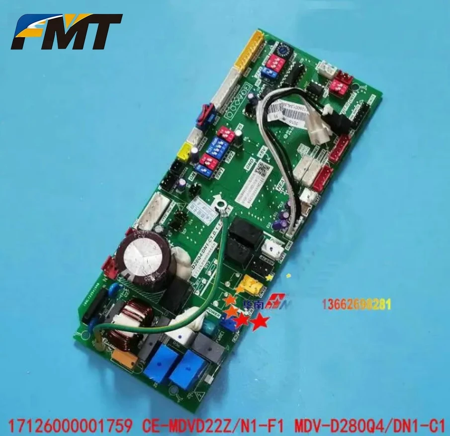 

Новая плата управления Midea MDV-D28Q4/DN1-C1.D.1.1.1.1.1-1 (номера 17126000000410, 17126000A02312, 17126000001759, CE-MDVD28Q4/BP2N)
