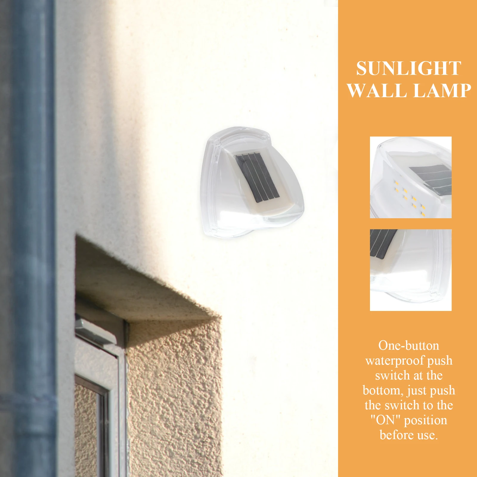 

Solar Wall 8Leds Outdoor Light Led Solar Lamp For Garden Corridor Fence High Brightness Low Energy Consumption Waterproof Push