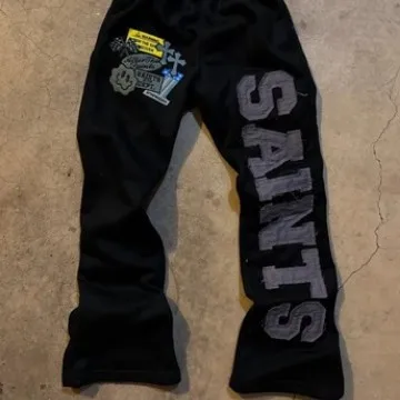 

Новинка 202, серия Saints с буквенным принтом Y2K, повседневные широкие брюки, длинные брюки, женские весенние женские толстовки Faion