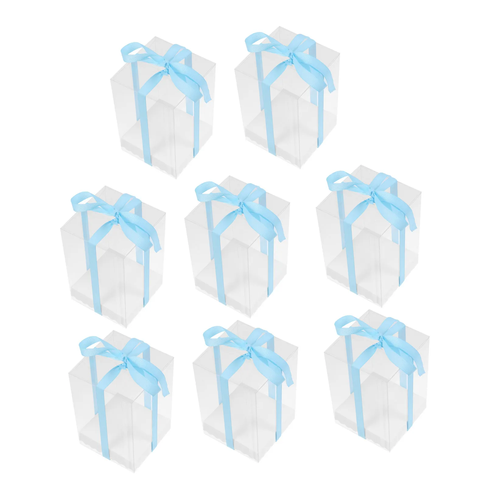 

Набор прозрачных ПВХ-коробок-кубов для упаковки подарков: для кексов, тортов, шоколада, конфет, а также для свадебных и праздничных сувениров