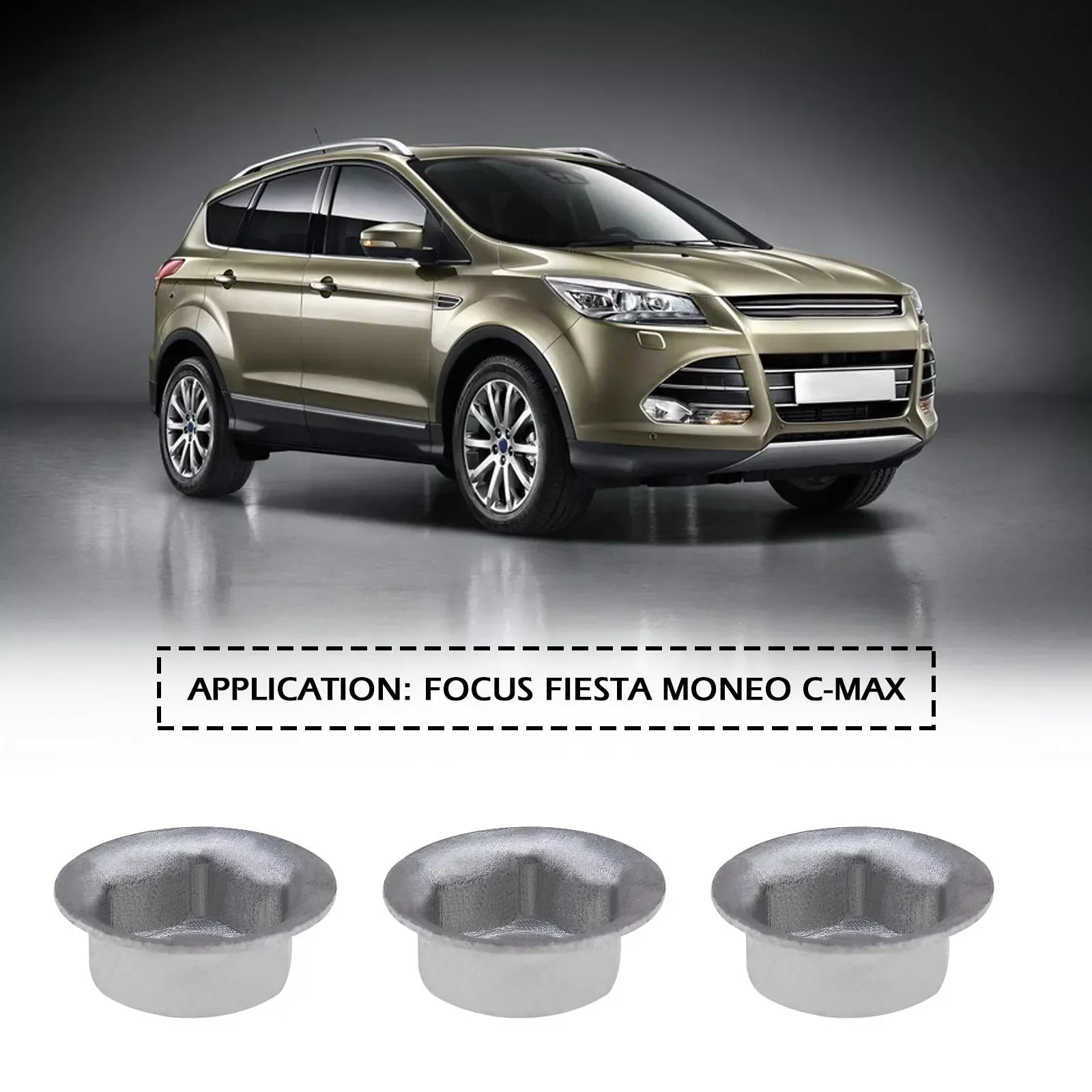 10X Metal Exhaust Heat Shield Nut For Ford Mondeo Focus Fiesta C-Max 1382642 W709729-S442 Under Tray Bolt Clips Car Parts