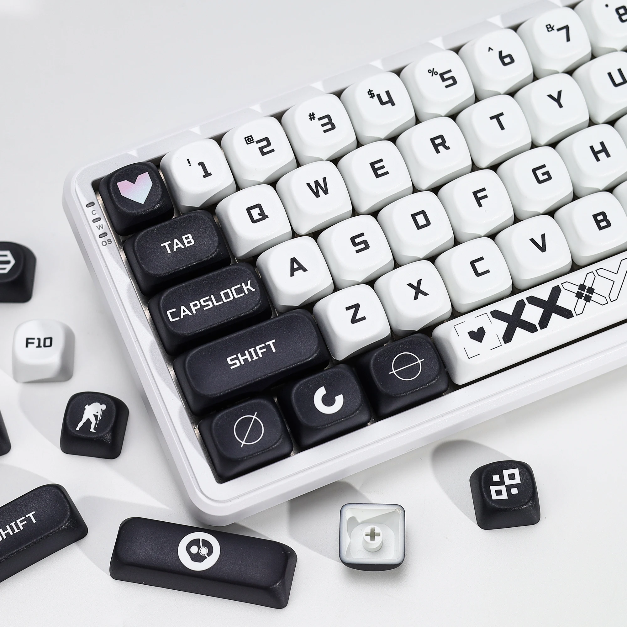 kbdiy-133キー-printstream-キーキャップ-pbt-csgo-レトロ-koa-moa-プロファイル-キーキャップ-メカニカルゲーミングキーボード用-mxスイッチ-75