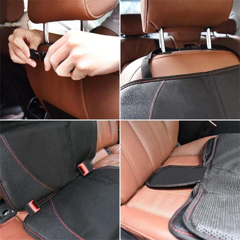 Car Protective Mat for Tesla Model 3 Y X Back Seat Protection Cushion for Kids Baby Seat Oxford PU Leather  Seat Protector Cover