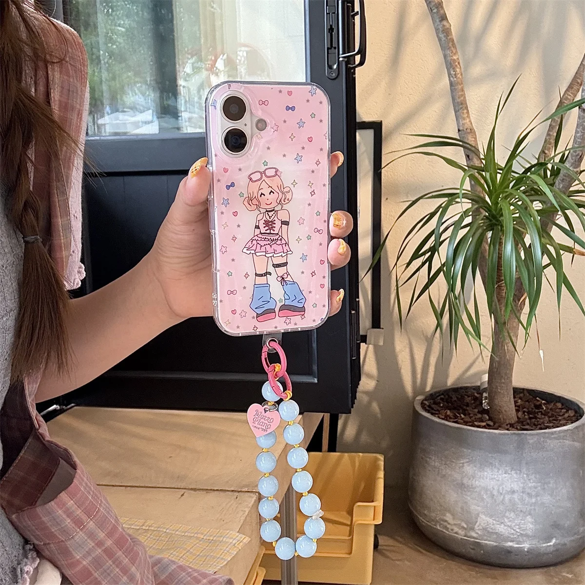 

Girl with new foundation glasses Phone Case For iPhone 16 15 14 13 Pro Max fundas case Protective cover For iPhone case 16 16pro