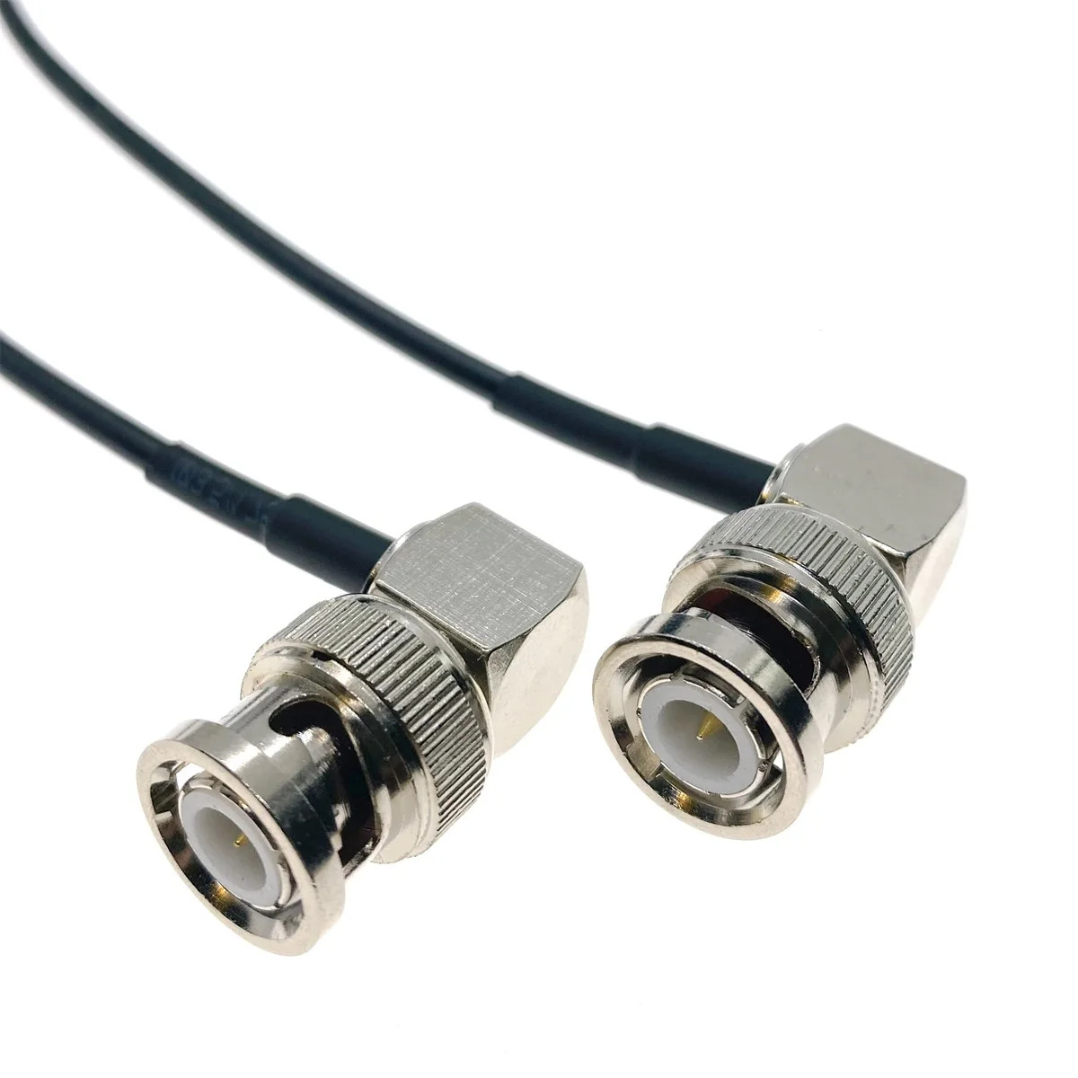 RG174 BNC Male Plug Right Angle to BNC Male Right Angle Connector Extension Plug Copper Wire for Conector Fios Coxal WiFi Networ