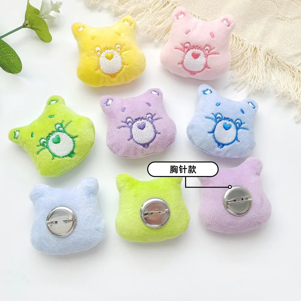 Care Bears Mini Brooch Decorations with SK Heart Bear Cartoon Mini Animal Bags Clothing Personalized Brooch Doll Toys