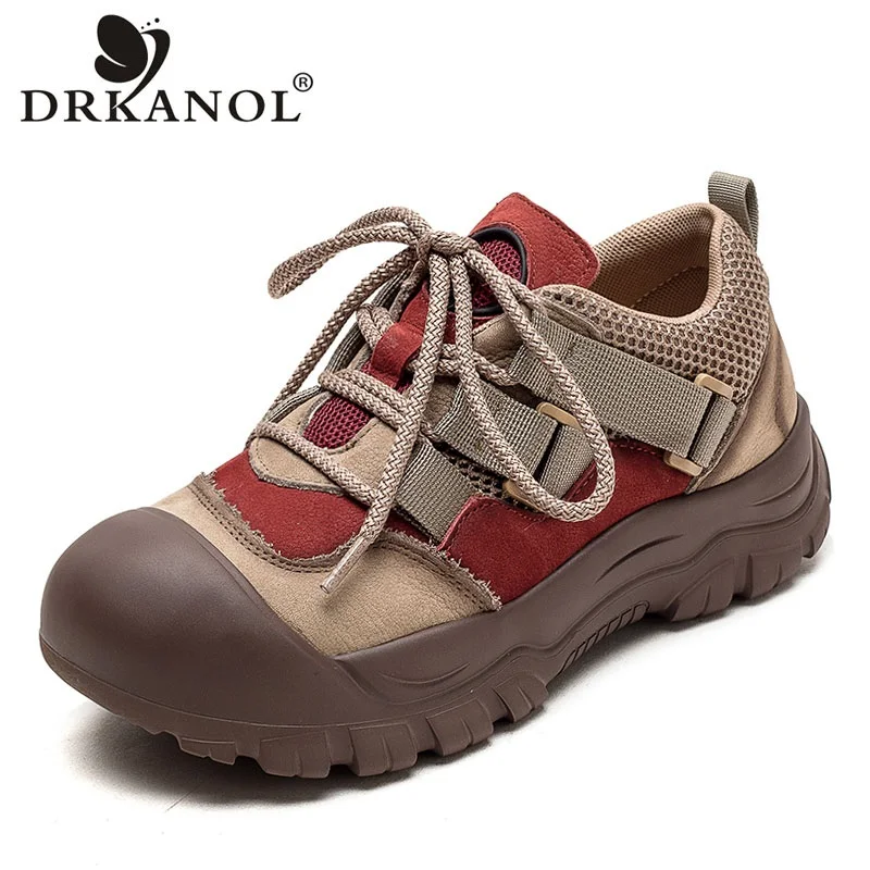 

Женские кроссовки из натуральной кожи, на толстой подошве