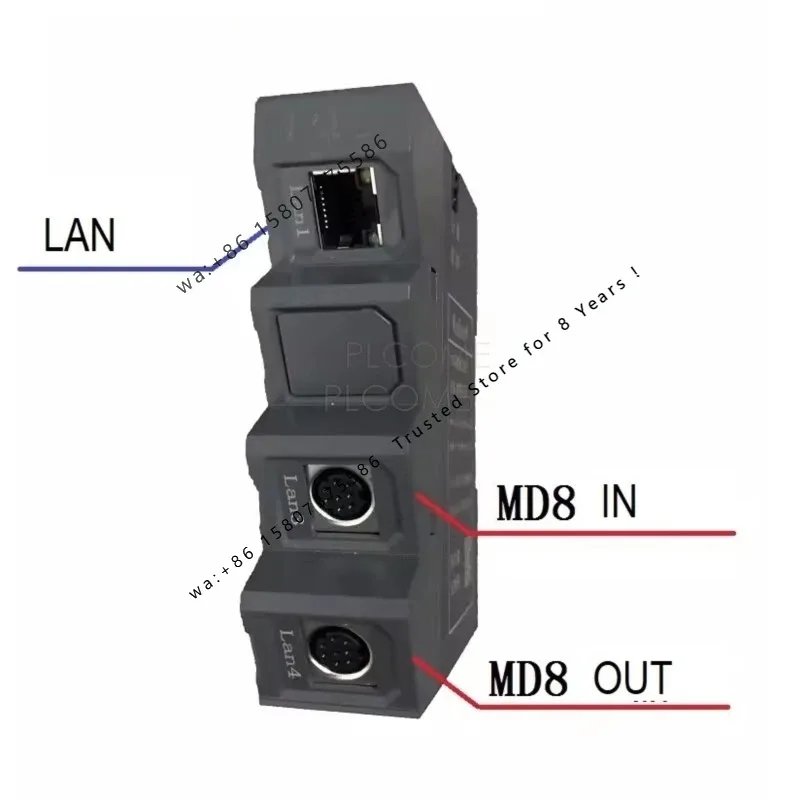 ETH-FX Ethernet Module for  FX1N FX2N FX3G FX3U PLC Din Rail Mount Replace USB-SC09-FX SC-09 Programming Cable