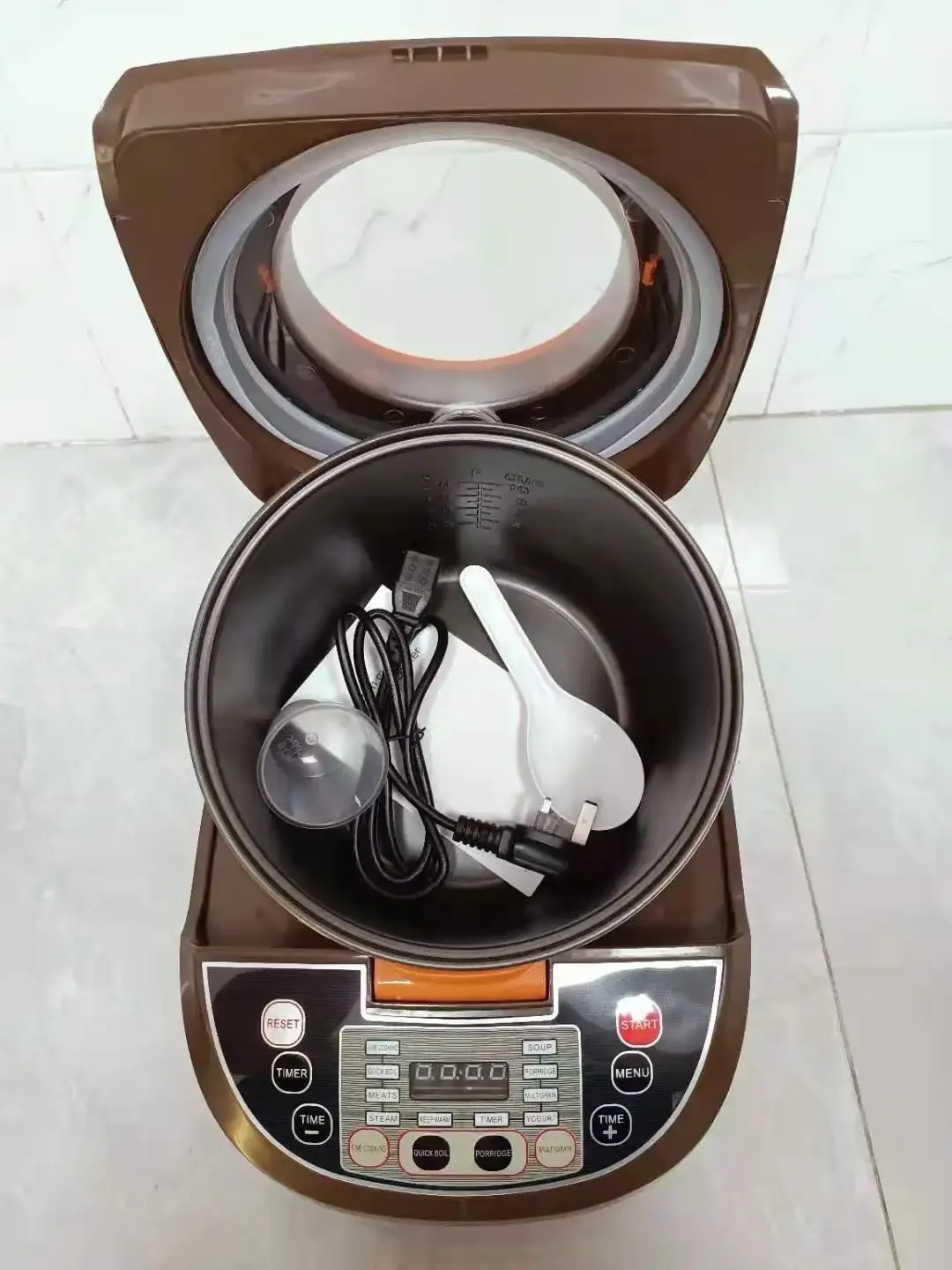 الجملة الرائعة الفاخرة الذكية الكهربائية غير عصا desugar منخفضة السكر 5L وعاء طبخ الأرز #3