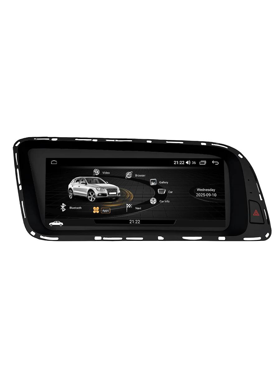 8,8 Zoll QLED-Bildschirm Android 16 Auto-Video-Multimedia-Player für Audi Q5 2008 2009–2017 Wireless Carplay HD Touchscreen GPS
