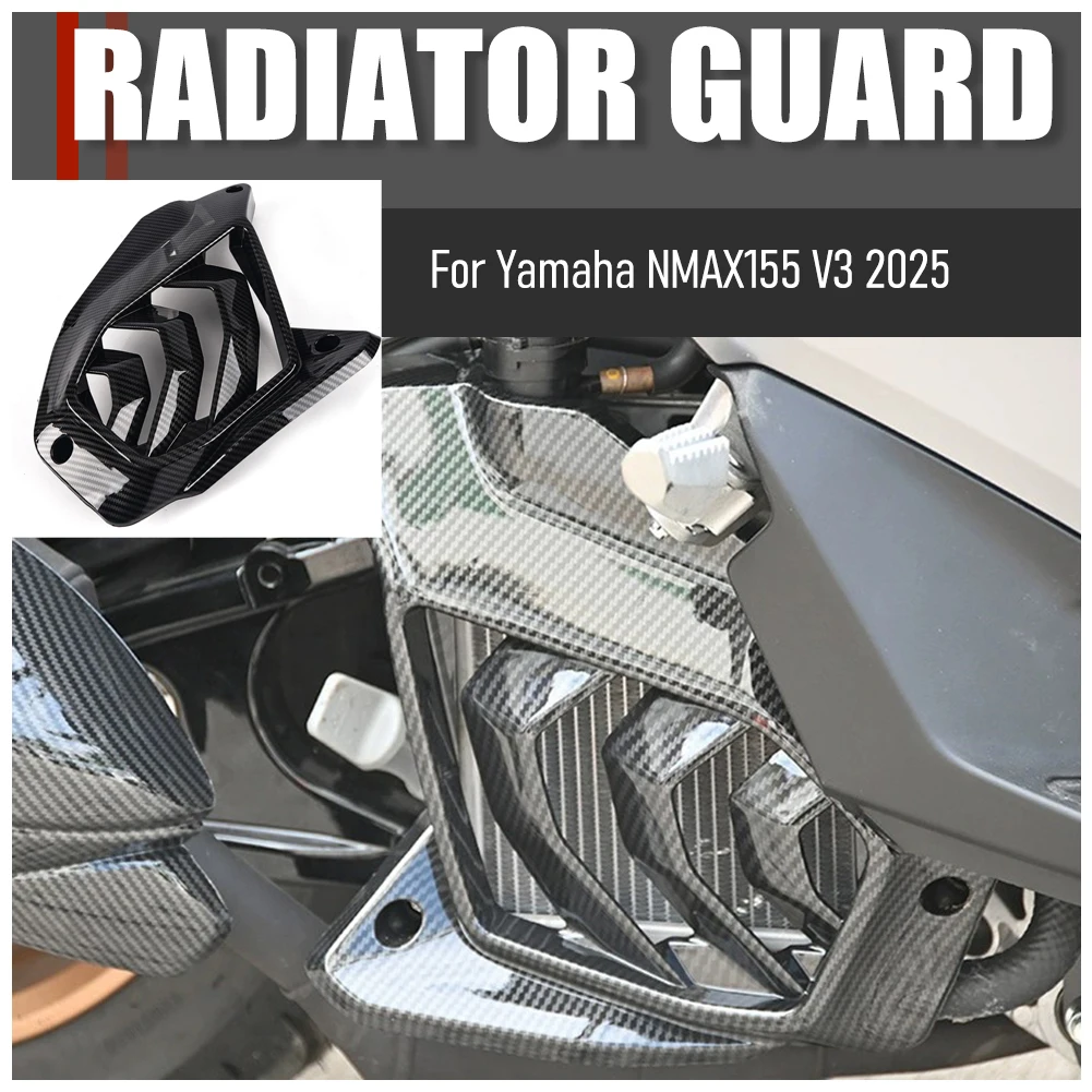

Motorcycle Parts Water Tank Air Filter Heat Dissipation Exhaust Cover Radiator Grille Guard Cover For Yamaha NMAX155 V3 2025