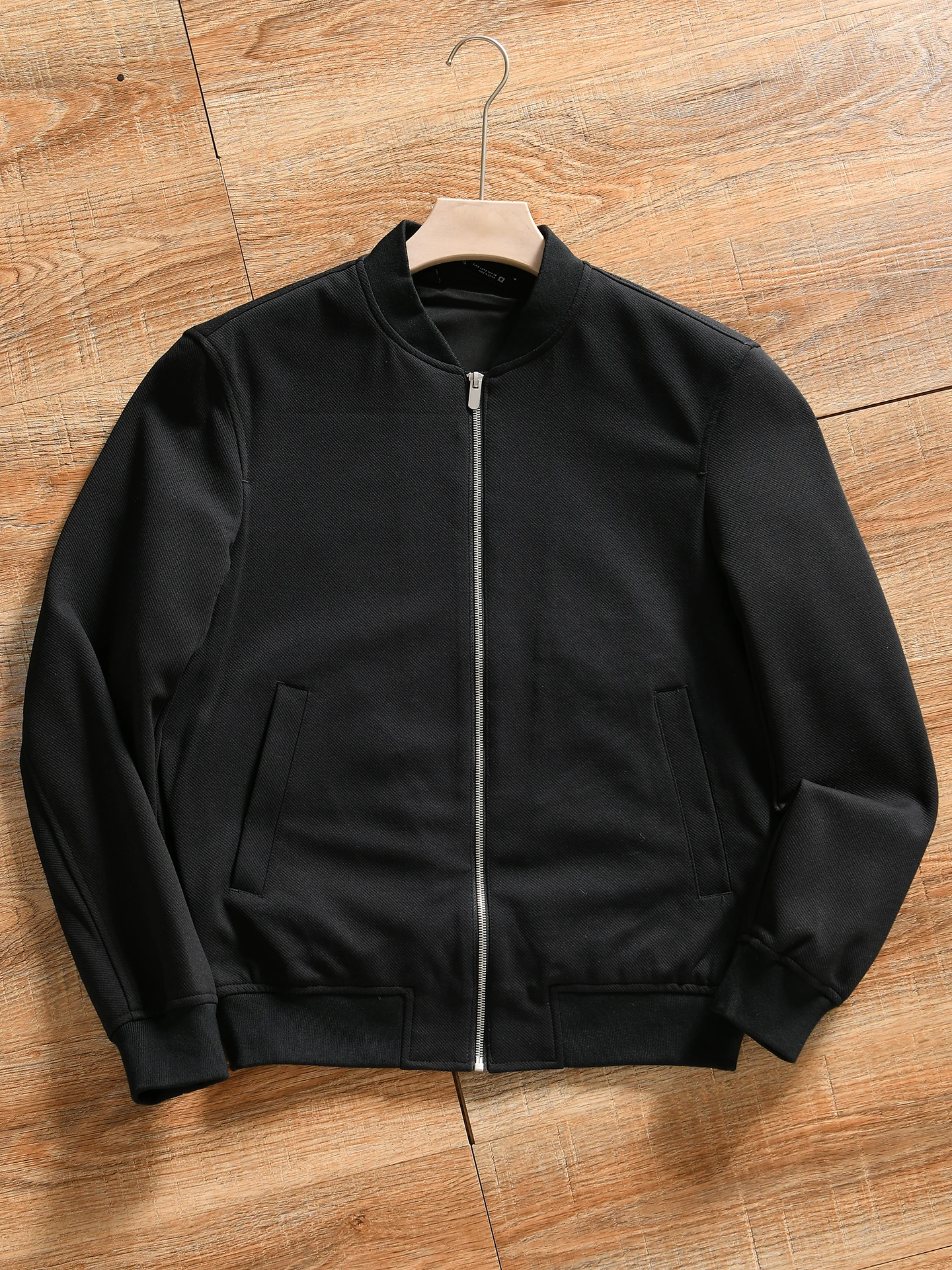Men's Casual Baseball Collar Jacket Autumn Winter Standard Fit Polyester Cotton Blend Breathable Outerwear Youth Fashion