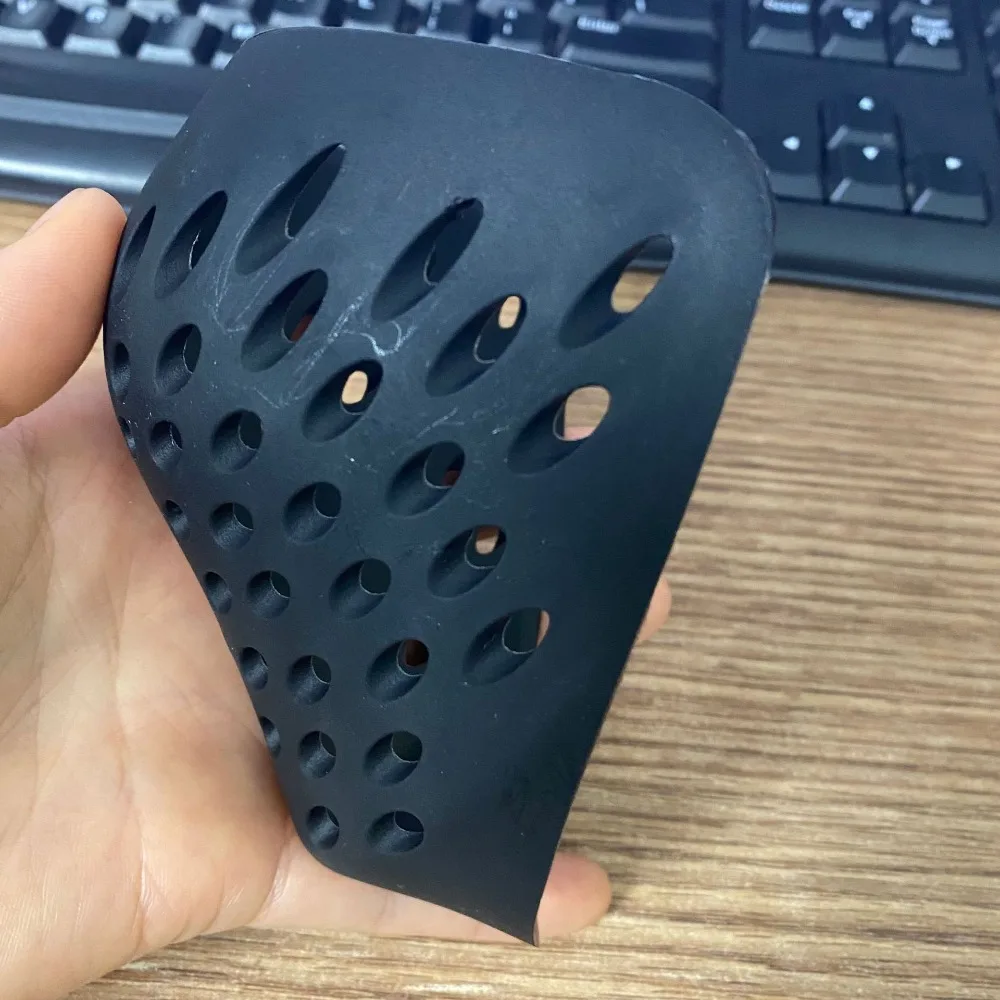 Silicone Face Cover para Cosplay, Black Face Shell, Riding Props, Halloween, Vermelho