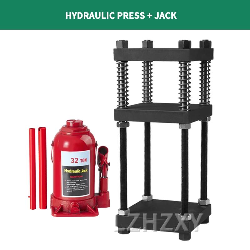 32 Ton Hydraulic Press Vertical Hydraulic Jack Four-Column Pressure Frame Gold Silver Jewelry Mold Precise And Quick Hydraulics