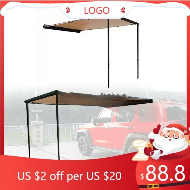 

STLF Aluminum Alloy Shell Car Side Weatherproof Retractable Sunshade Camping Roof Side Awning Tent for GWM Tank 300