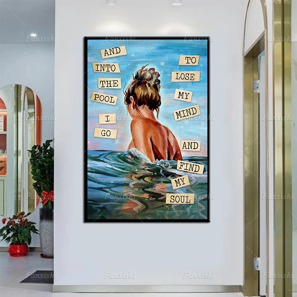 Lose My Mind And Find My Soul Poster, Beach Poster, Beach Print Canvas Painting,Beach Wall Art Print, Beach Decor, Travel Poster