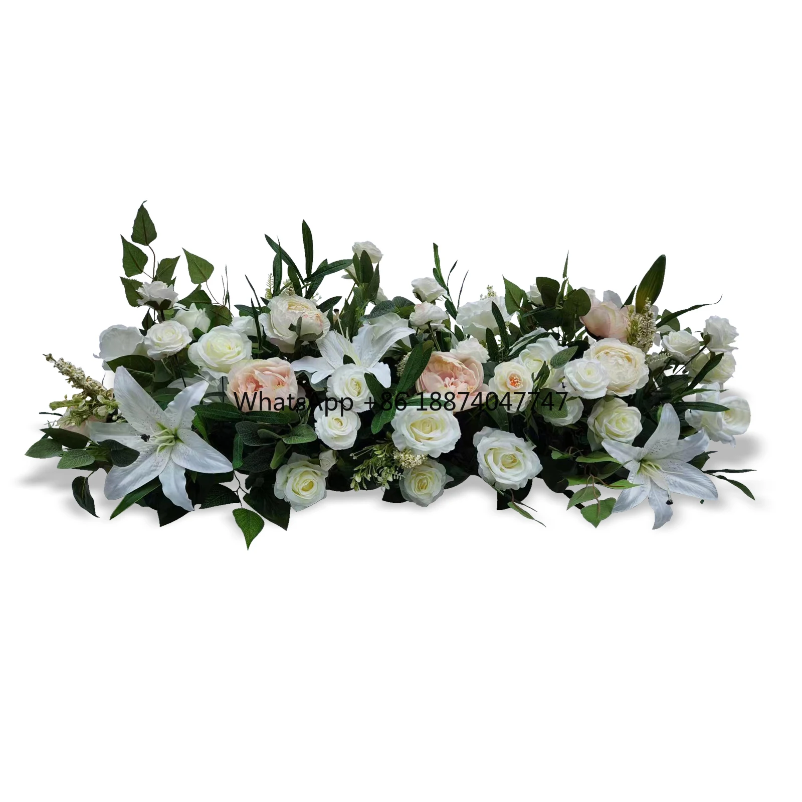 China Trailing Artificial Flowers Wedding Decorations Long Row Wall Christmas Halloween Valentine's Day Thanksgiving Cheaper