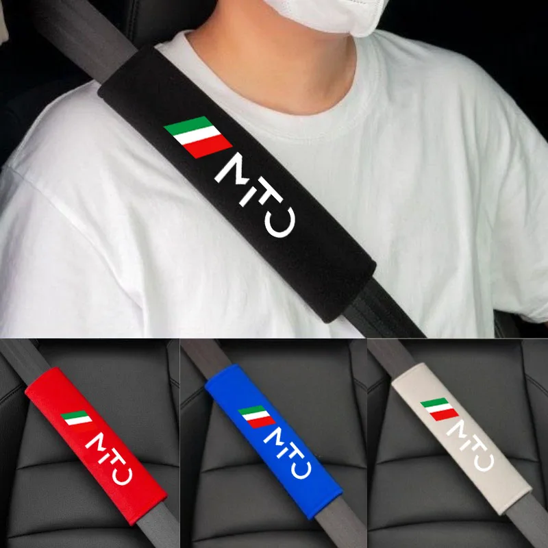 

2pcs Cotton Car Seat Belt Safety Belt Shoulder Protector Cover For Alfa Romeo MITO Accessories