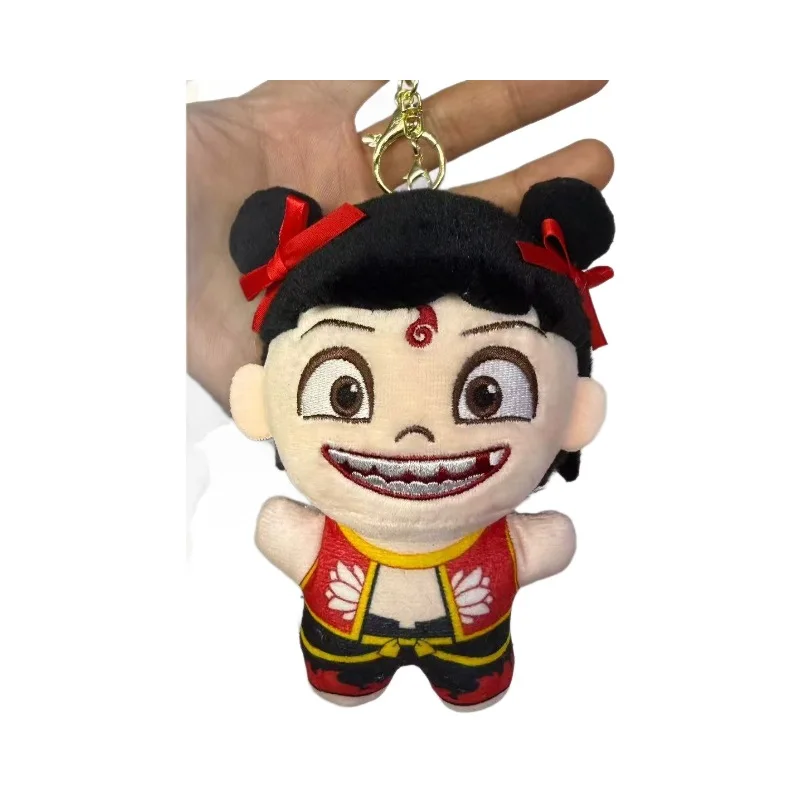 مضحك Ne Zha Ao Bing محشوة Plushies لطيف أفخم دمية حقيبة قلادة المفاتيح أنيمي الشكل الإبداعية لعبة هدية لمحبي