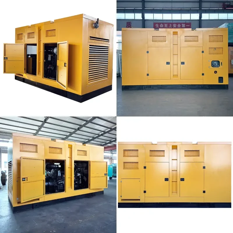 550kw Silent Type Large Mobile Canopy Generator Set for Outdoor Use Rainproof and Dustproof Standby Power Supply