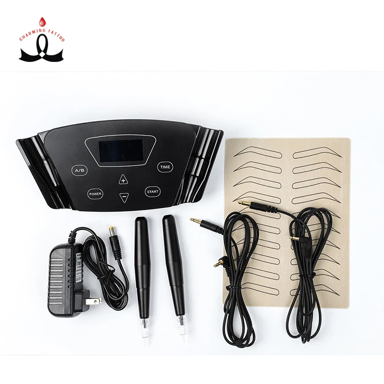 YD Black pearl PMU Rotary Machine Digital Permanent Makeup Tattoo Machine Kit permanent makeup pen lip blush permanent makeup