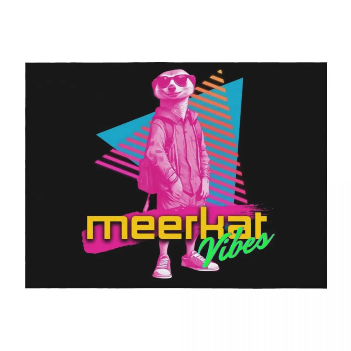 

Meerkat Vibes Throw Blanket Winter beds Plush bed plaid Cute Plaid Blankets