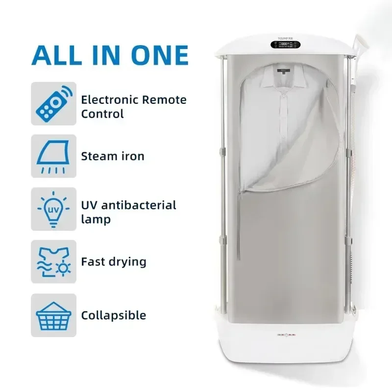 Home travel foldable uv heater iron steam garment remote control automatic extendable portable electric clothes dryer