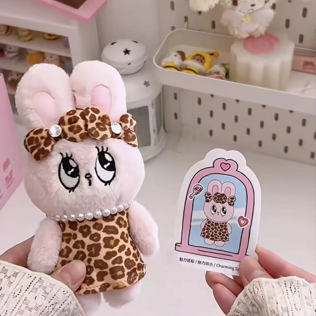 Esther Bunny Mystery Box Fashion Forward Series Soft Keychain Cute Doll Bag Charm Collectible Toy Gift For Fans Photography Prop - view 2