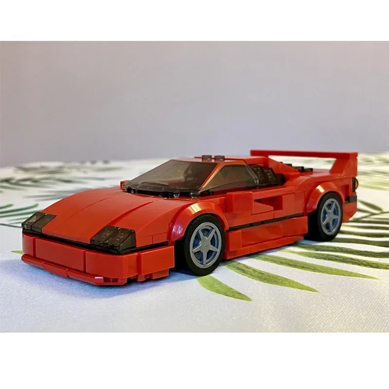 MOC-60667F40thAnniversaryIconic และหนึ่งในซูเปอร์คาร์ที่ได้รับการยอมรับที่สุดประกอบอาคาร Blockmodel ของเล่นวันเกิดสําหรับเด็กปัจจุบัน