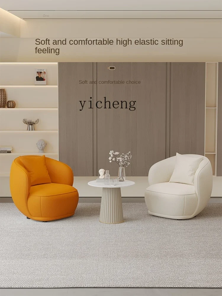 ZZf Single Sofa Home Balcony Reception Simple Lazy Internet Celebrity Leisure Sofa Chair