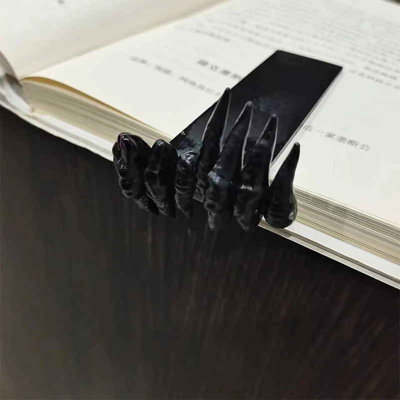 Hand Of The Devil Halloween Horror Demon Hand Bookmark Movie Bookmark Plastic Crafts Desktop Decoration Bookmark Ornament