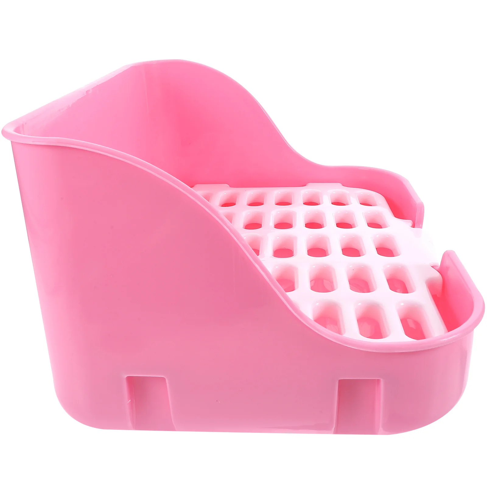

Rabbit Litter Box Large Plastic Leak-Proof Bunny Pet Toilet Tray Training Potty for Small Animals Guinea Pig Hamster Cat Puppy