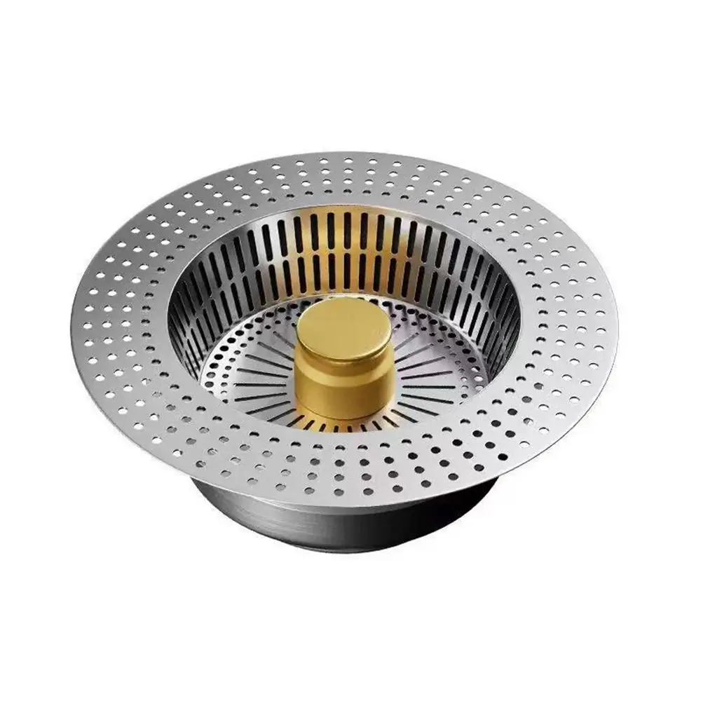 Upgraded 3 in 1 Kitchen Sink Drain Strainer Pop Up Anti-Clogging Sink Strainer Basket Premium Deodorant Sink Stopper for Kitchen