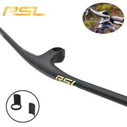 RSL Integrated Full Carbon Handlebar, MTB, Cockpit, 13 ° Stem, Mountain Handlebar, sem logotipo, 70mm, 80mm, 90mm x 750mm