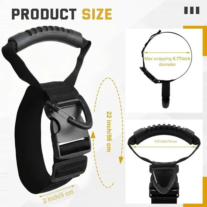 Heavy-Duty Nylon Storage Strap Adjustable Buckle Hook Holder Heavy Cord Tie Wire Management Cable Organizer For Storage