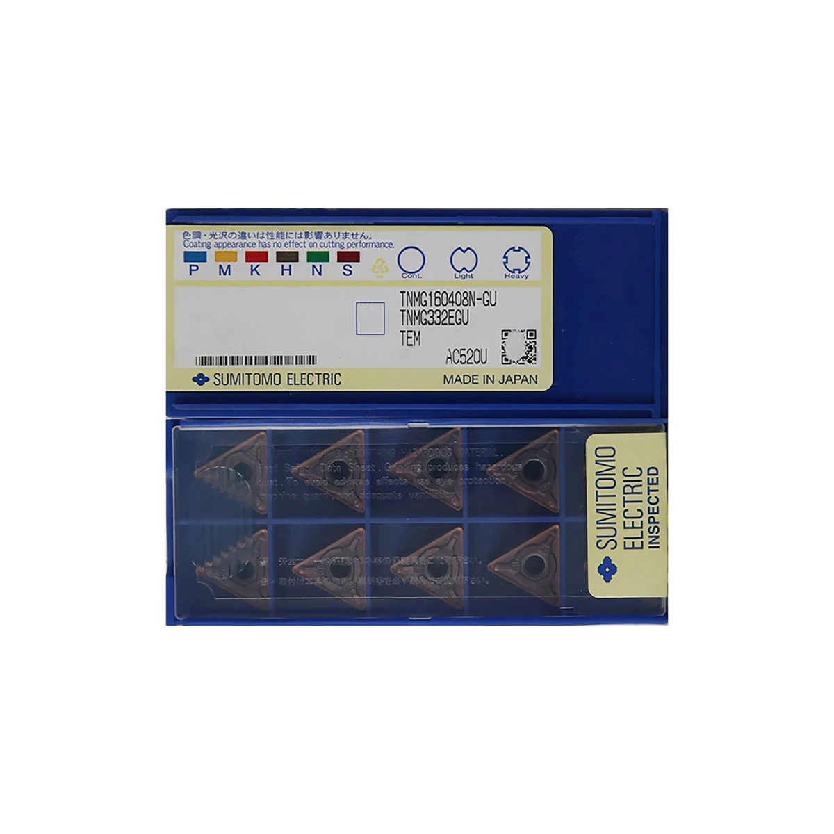 

SUMITOMO 100% Original Turning Insert TNMG AC520U TNMG160404N-SU AC520U TNMG160408N-EX AC520U TNMG160408N-GU TNMG160408N-SU