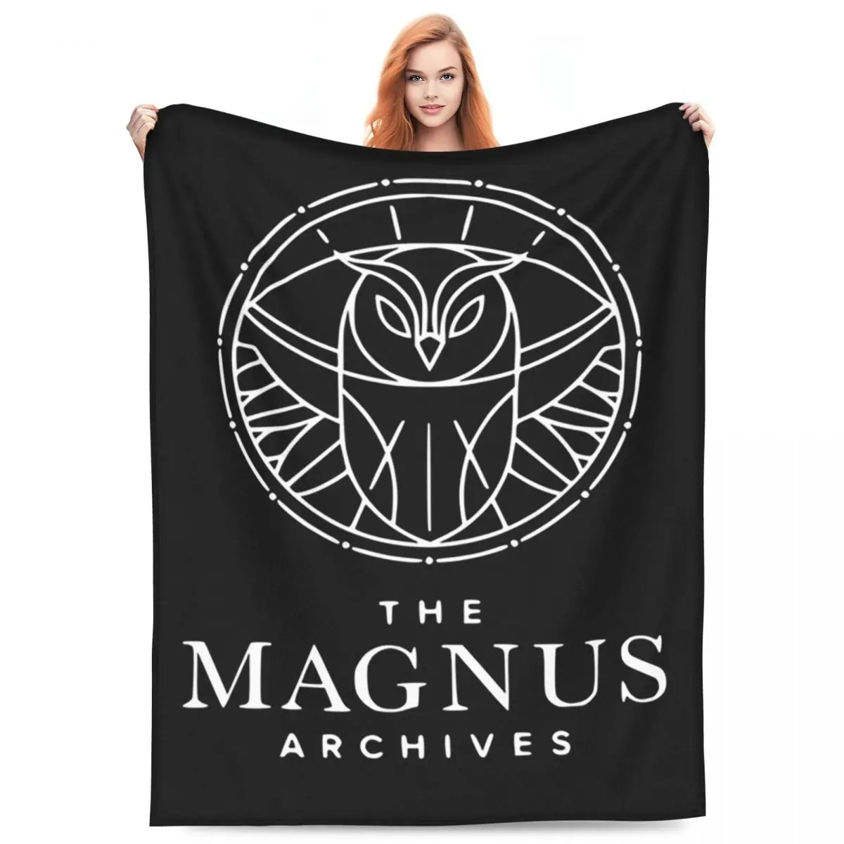 

Одеяло с логотипом Magnus Archives, флисовое одеяло для дивана, теплое одеяло для дома, спальни, дорожные пледы, покрывало, одеяло
