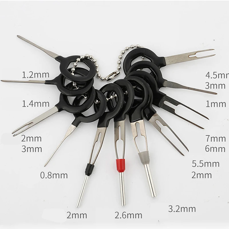 Kit Terminal Removal set Removal Wire Wiring Car Connector Extractor Single/double Pin Stainless steel Supplies