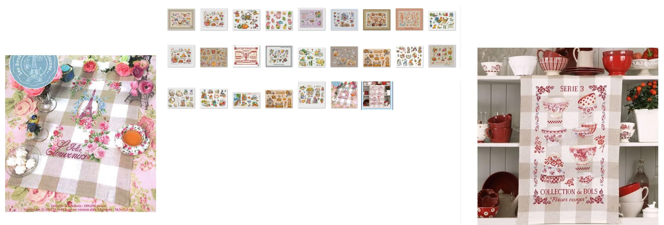 

Cross Stitch Kit DIY Set Decoration Cross Stitch Set New Crafts Handmade Embroidery -LBP - Paris Rose Tower 44-64