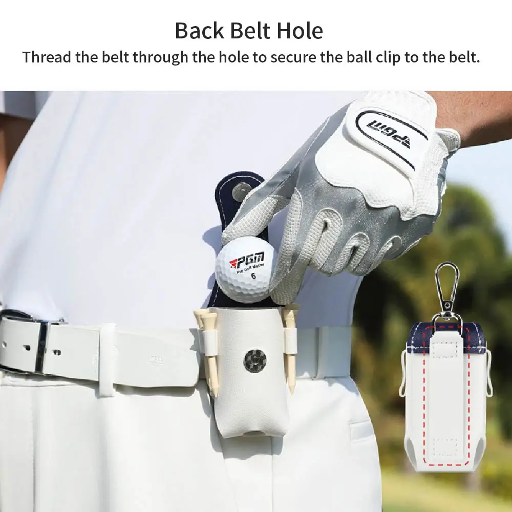 الرجال النساء جولف الخصر حقيبة كليب المحمولة الكرة غطاء المغناطيسي مشبك أكياس التخزين QJ008 #2