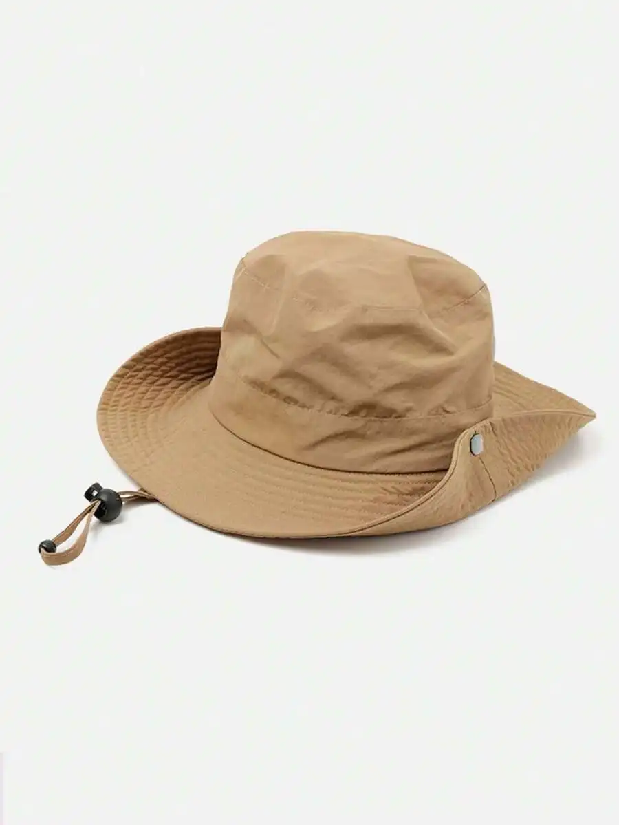 

Unisex Wide Brim Bucket Hat For Sun Protection, Quick Dry Breathable Fabric, Ideal For Hiking Camping Outdoor Activities