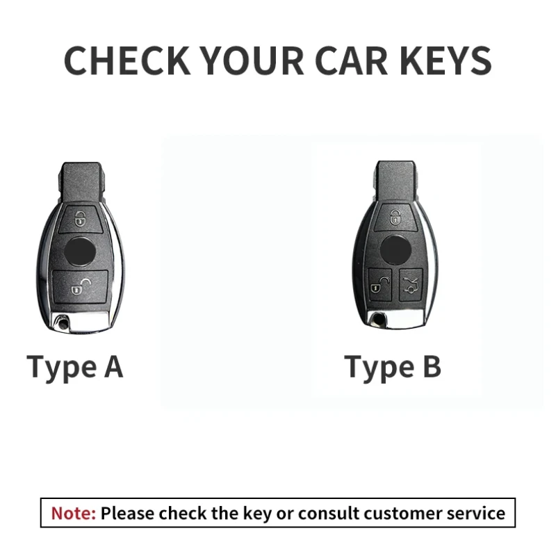 Leather Car Remote Key Case Cover Shell for Mercedes Benz A B C E Class CLS CLA GLS GLA GLK GLC AMG W176 W204 W205 W212 W463