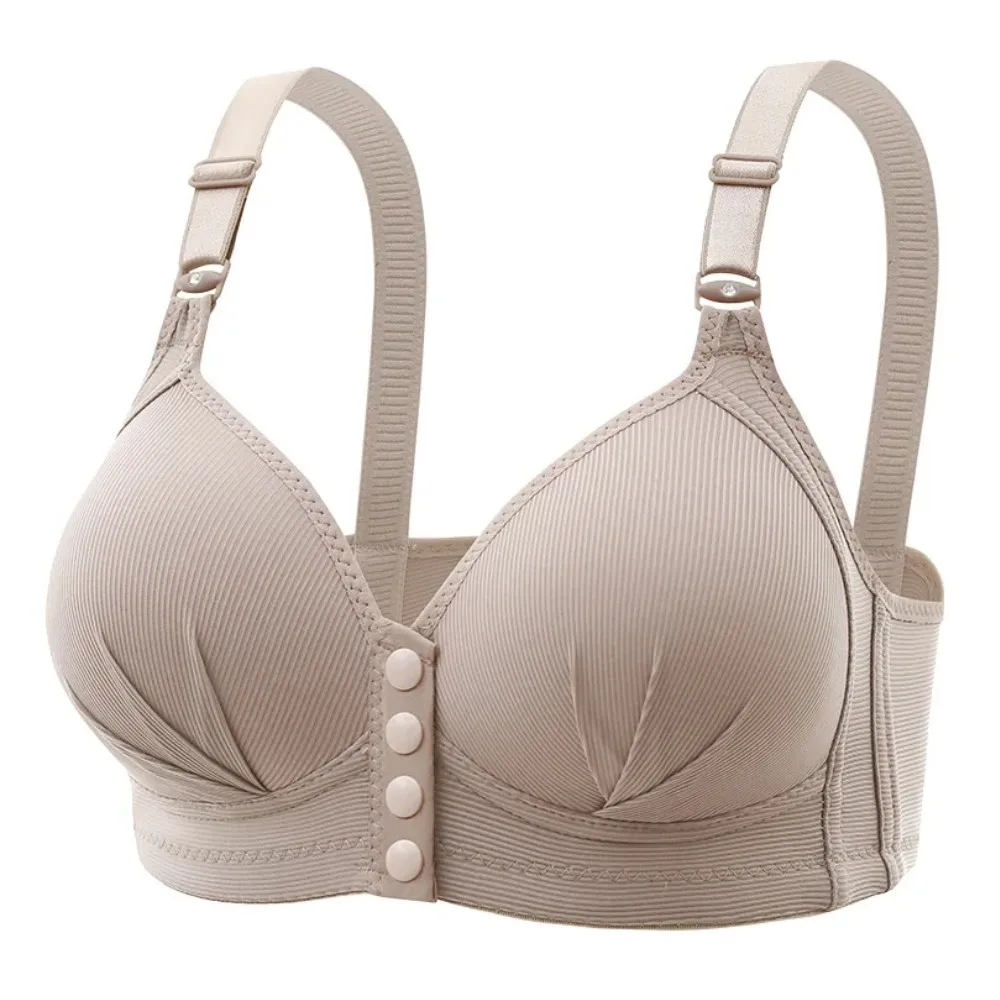 Front Buckle Women's Bra Adjustable Thin Cup Breathable Comfortable Plus Size Daily Underwear