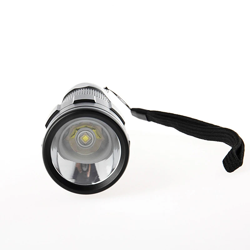 Leopard Anti-Household Outdoor Led Camping Waterproof Power Display Lighting Zoom Strong Light Flashlight