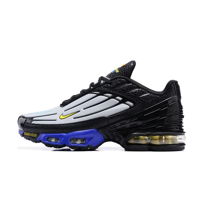

Nike Air Max Plus Men's Running Shoes, Lightweight, Trendy, Anti-slip, Classic Style, Casual Sneakers, Black/White/Blue