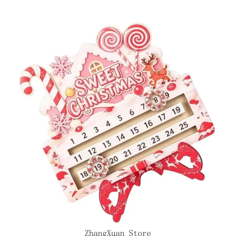 Feiertags-Adventskalender, Holz-Adventskalender für Tischdekoration, 3 x – Detail 7